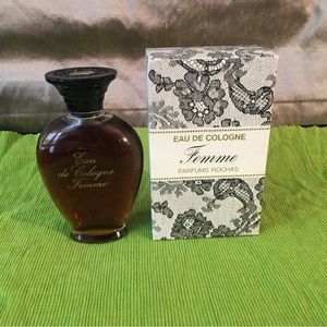 Vintage Femme by Rochas Eau De Cologne Splash for Women Perfume made in France